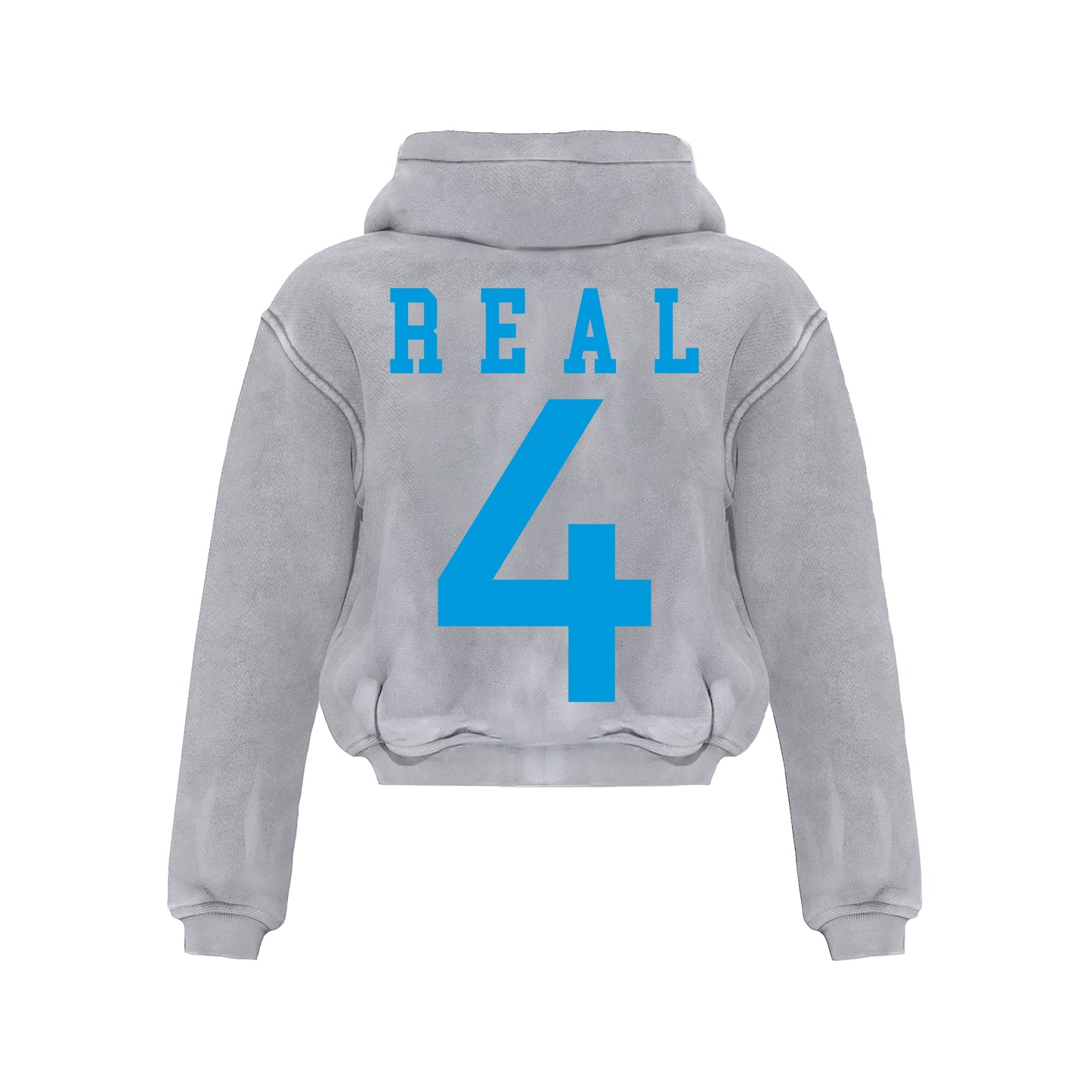 4R Grey Zip Hoodie