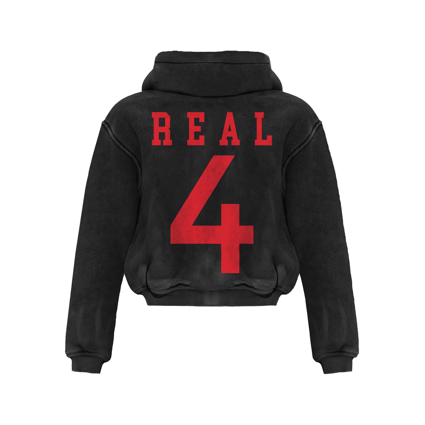 4R Black Zip Hoodie